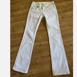 True Religion Becky low rise bootcut jeans, vintage white,  Size 27